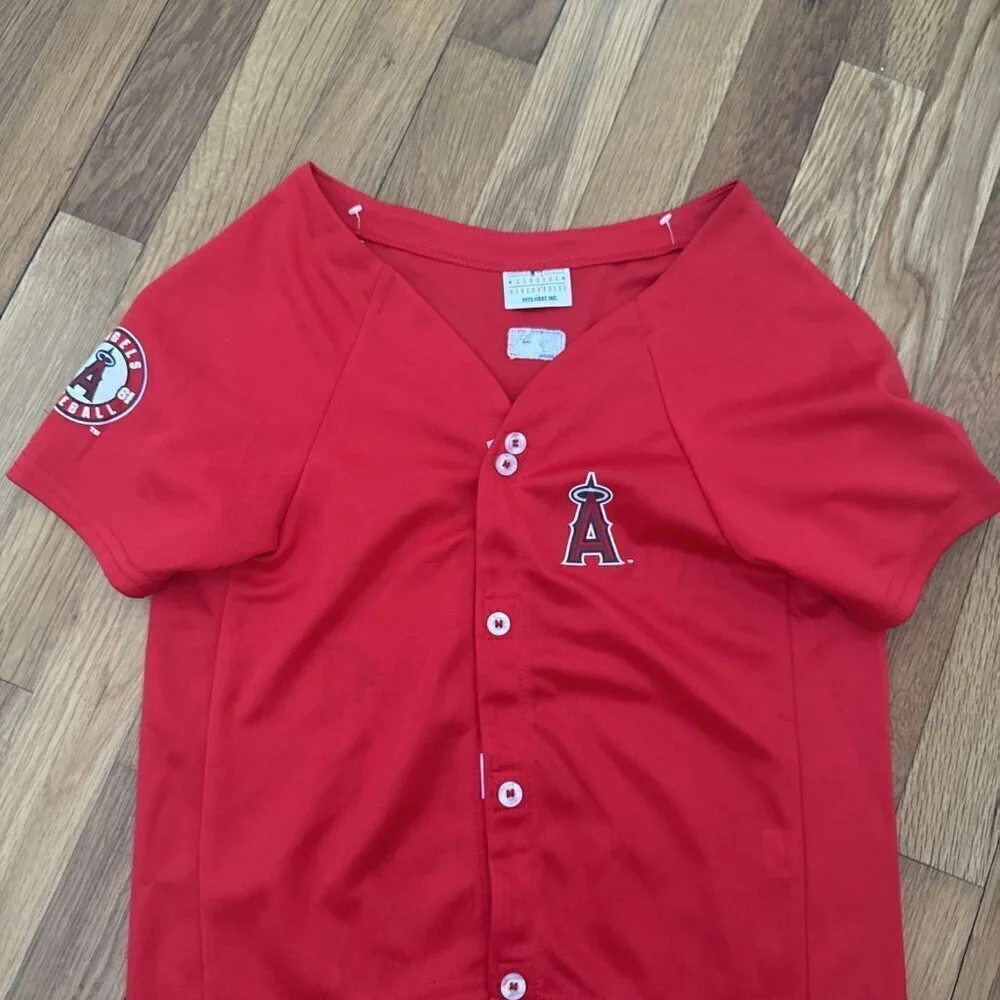 Pets First MLB Jersey for Dogs Angels Size XL